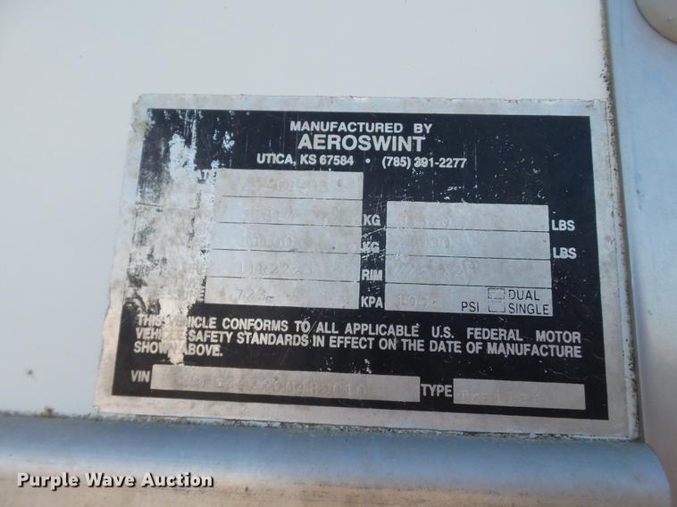 image for item BJ9833 2006 Aeroswint HPF15 live bottom silage trailer