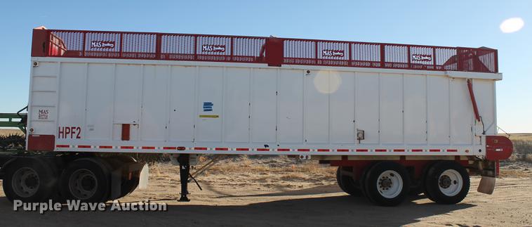 image for item BJ9840 2014 Mas live bottom silage trailer