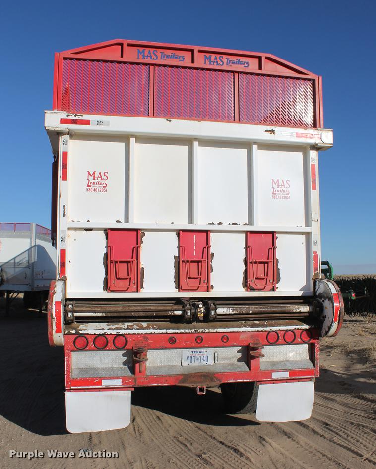 image for item BJ9840 2014 Mas live bottom silage trailer