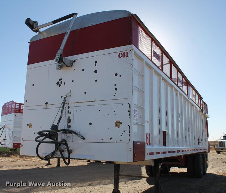 image for item BJ9841 2014 Mas live bottom silage trailer