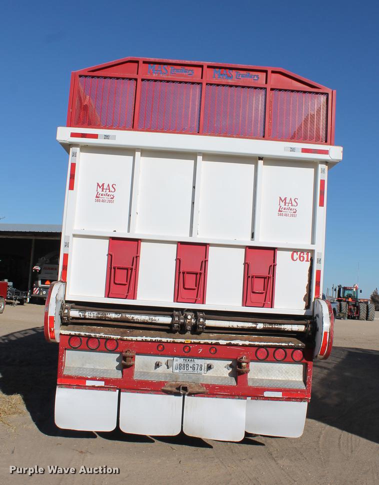 image for item BJ9841 2014 Mas live bottom silage trailer