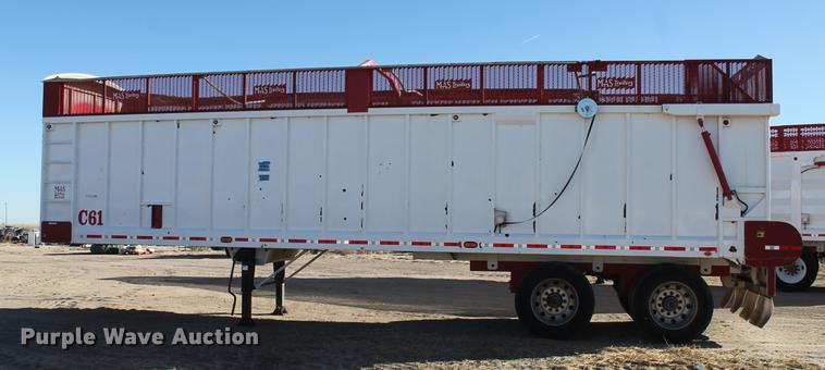 image for item BJ9841 2014 Mas live bottom silage trailer