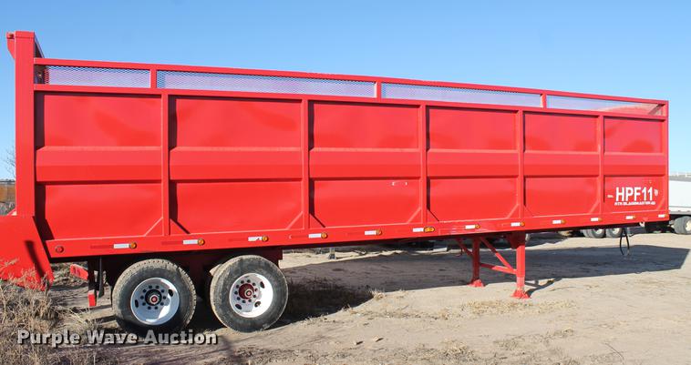 image for item BJ9842 2015 RTR Silage Master live bottom silage trailer