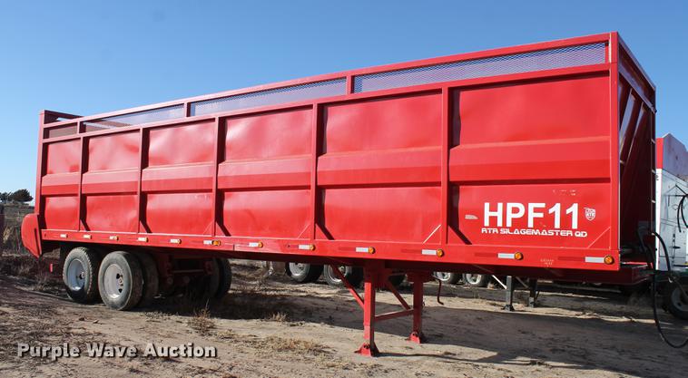 image for item BJ9842 2015 RTR Silage Master live bottom silage trailer