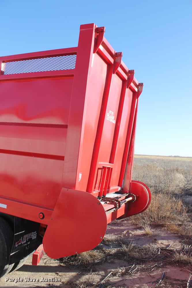 image for item BJ9842 2015 RTR Silage Master live bottom silage trailer