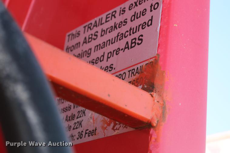 image for item BJ9842 2015 RTR Silage Master live bottom silage trailer