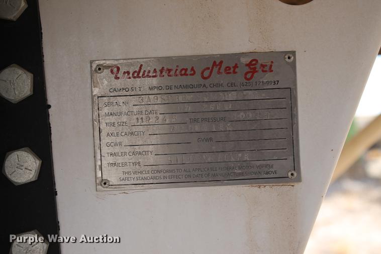 image for item BJ9843 2016 Mas live bottom silage trailer