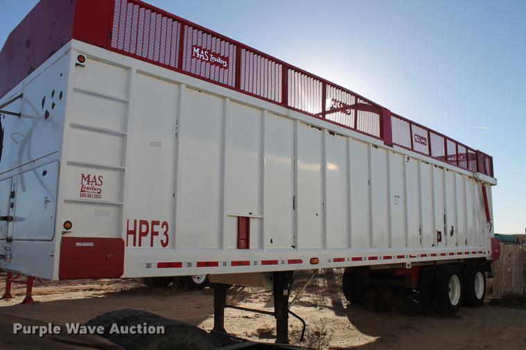image for item BJ9844 2014 Mas HPF3 live bottom silage trailer