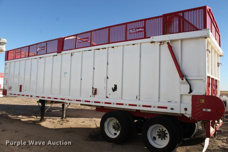 image for item BJ9844 2014 Mas HPF3 live bottom silage trailer