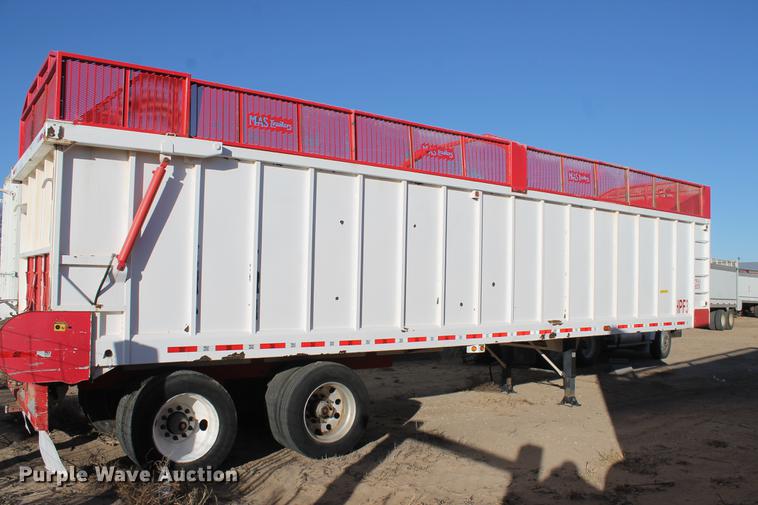 image for item BJ9844 2014 Mas HPF3 live bottom silage trailer