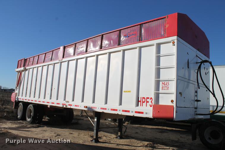 image for item BJ9844 2014 Mas HPF3 live bottom silage trailer