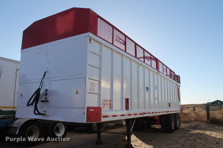 image for item BJ9846 2014 Mas live bottom silage trailer