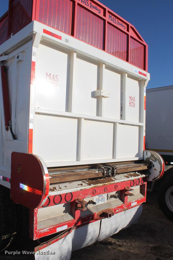 image for item BJ9846 2014 Mas live bottom silage trailer