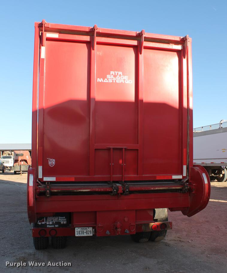 image for item BJ9847 2015 RTR Silage Master live bottom silage trailer