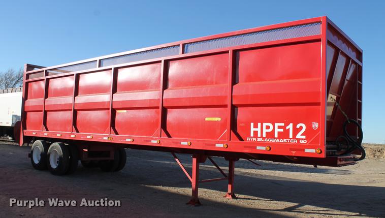 image for item BJ9847 2015 RTR Silage Master live bottom silage trailer