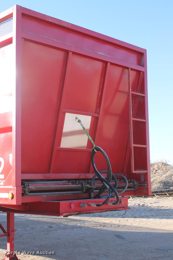 image for item BJ9847 2015 RTR Silage Master live bottom silage trailer