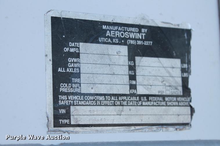 image for item BJ9848 2007 Aeroswint live bottom silage trailer