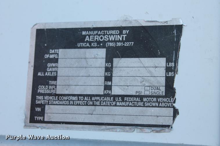 image for item BJ9848 2007 Aeroswint live bottom silage trailer