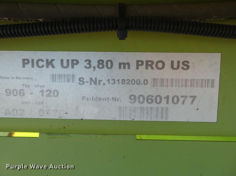 image for item EN9524 Claas 380 pickup head