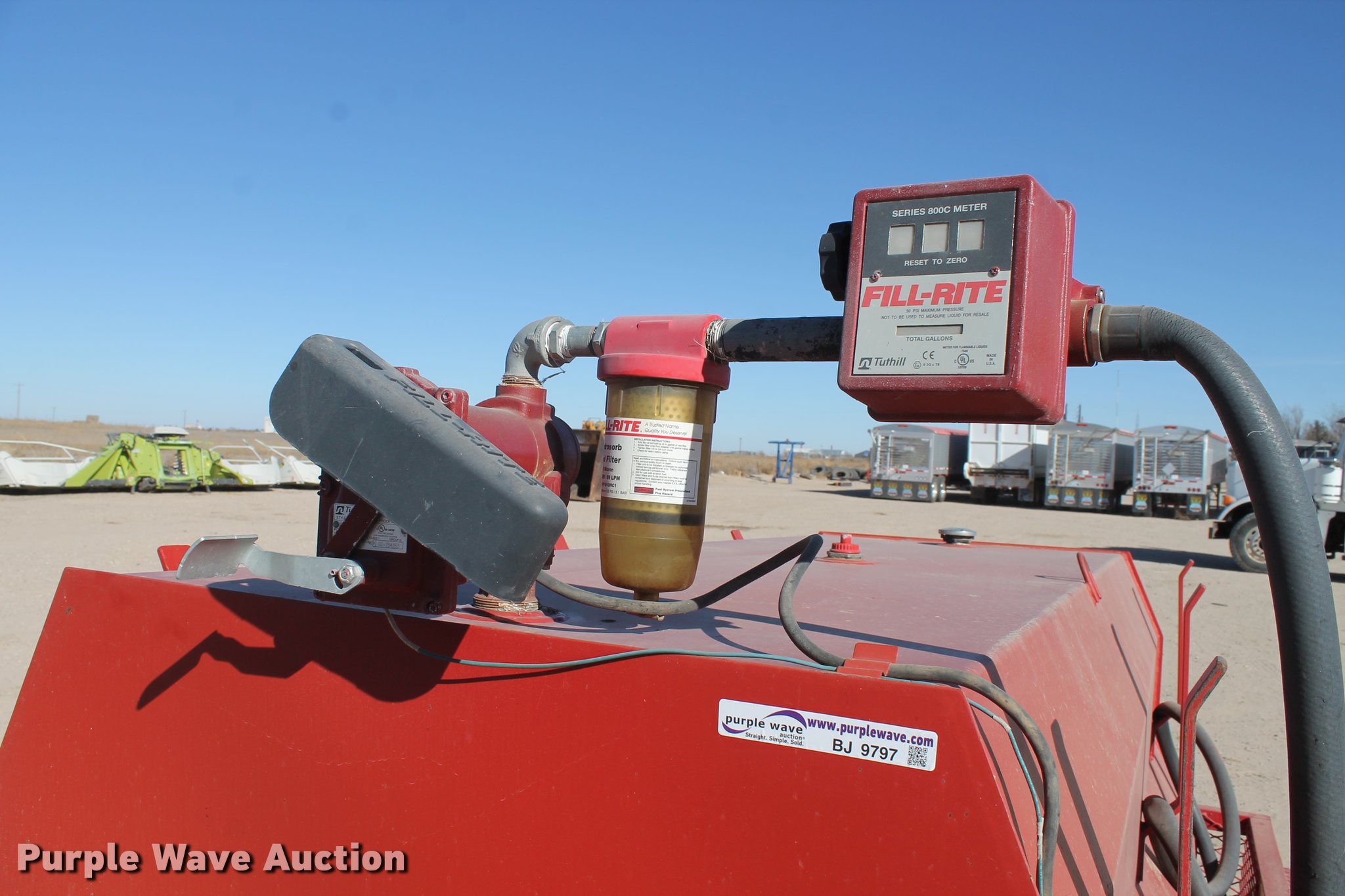2014 Lamar fuel tank trailer in Dalhart, TX Item BJ9797 sold Purple