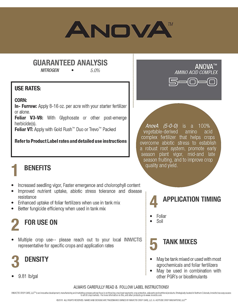 image for item DB9258 10 Gallons Anova 5-0-0