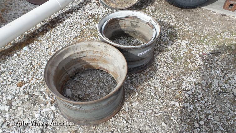 image for item DT9469 (2) Dayton Super Single 22.5" x 14" wheels