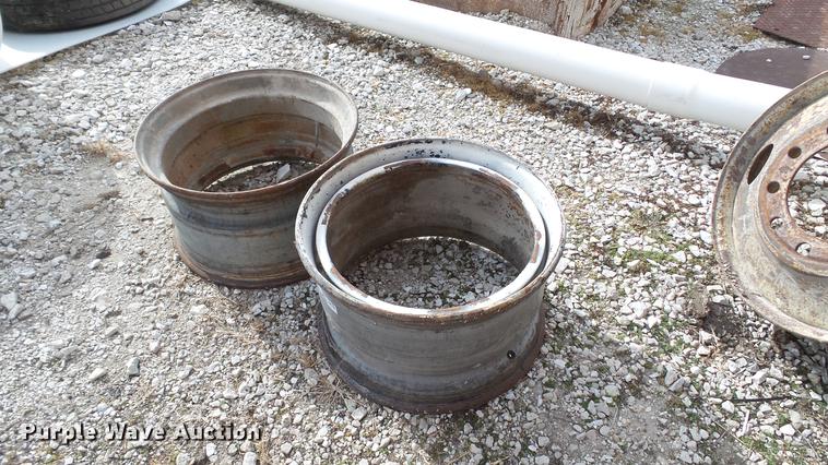 image for item DT9469 (2) Dayton Super Single 22.5" x 14" wheels