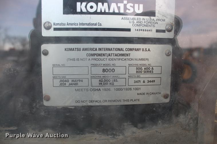 image for item DB6612 2001 Galion 850C motor grader