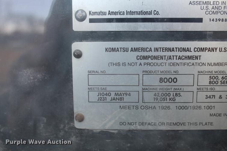 image for item DB6612 2001 Galion 850C motor grader