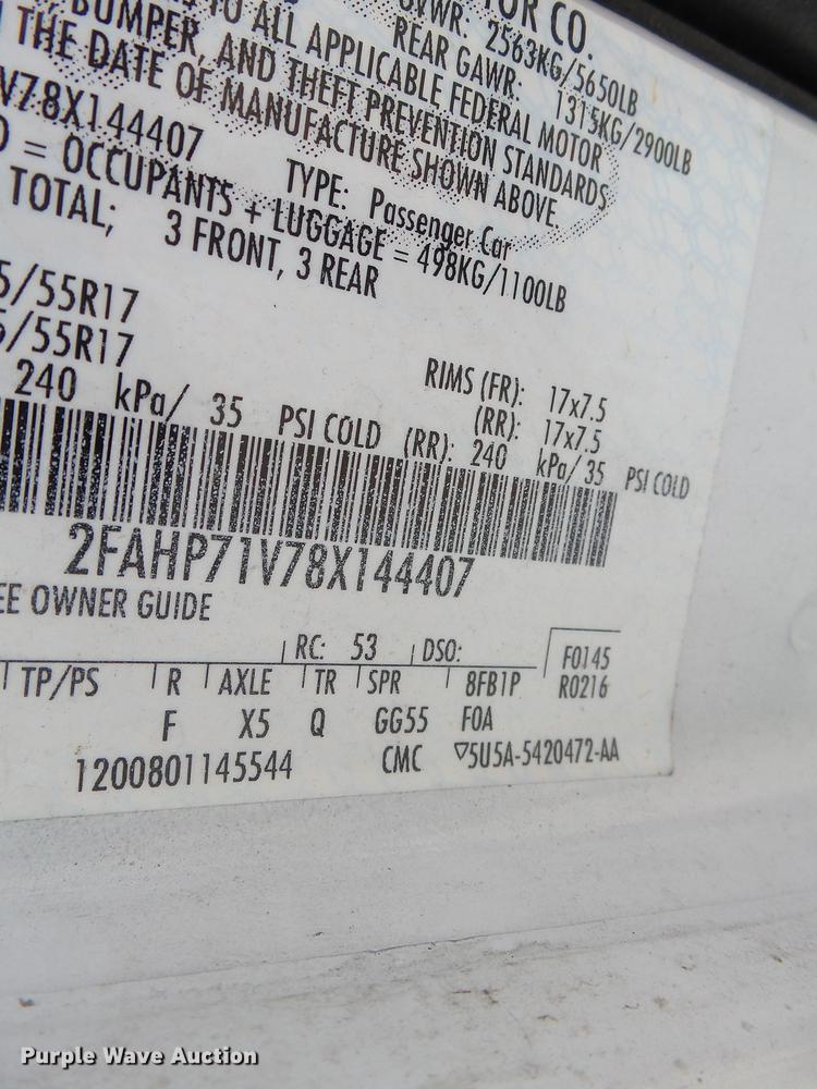 image for item DB7214 2008 Ford Crown Victoria Police Interceptor