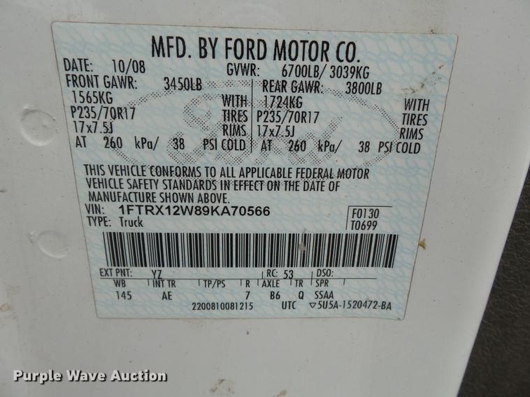 image for item DB7230 2009 Ford F150 SuperCab pickup truck