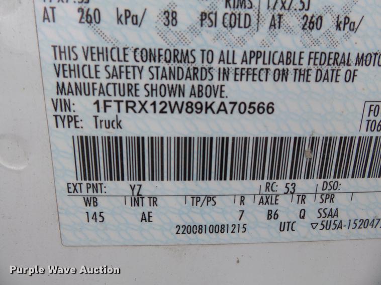 image for item DB7230 2009 Ford F150 SuperCab pickup truck