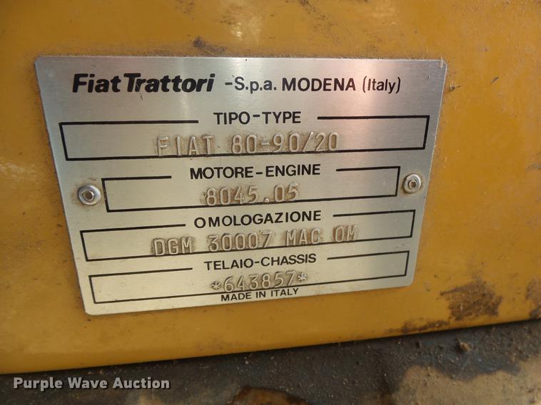 image for item DB7282 Fiat 80-90 Tiger Special tractor