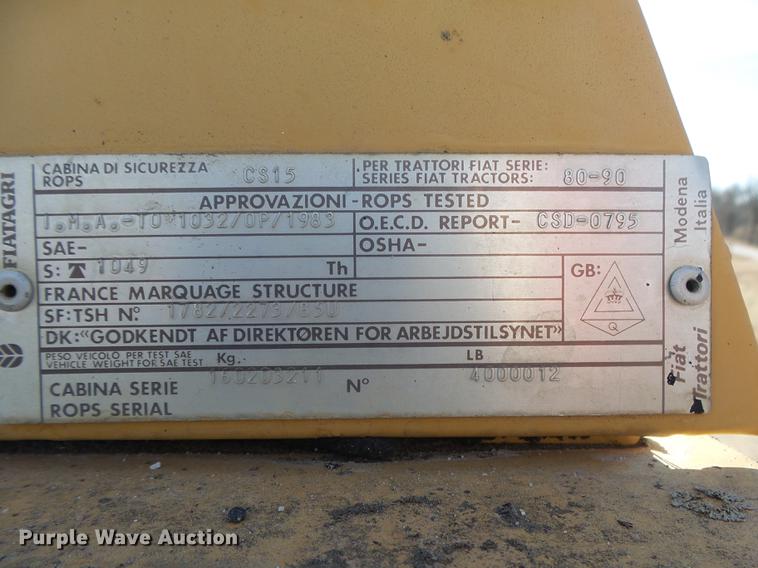 image for item DB7282 Fiat 80-90 Tiger Special tractor