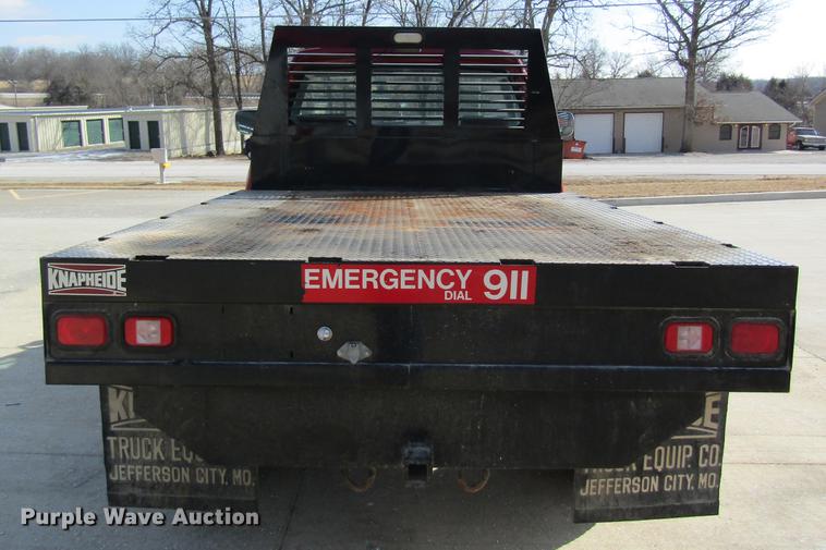 image for item DB9755 1990 Dodge Ram 350 flatbed pickup truck