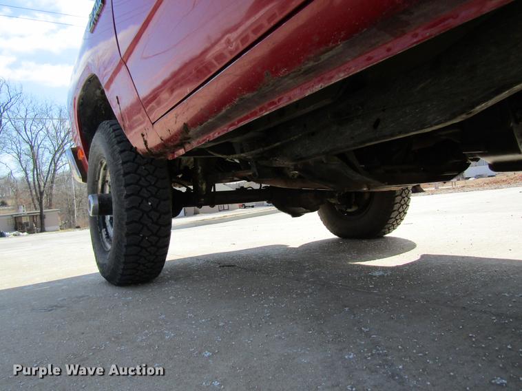 image for item DB9755 1990 Dodge Ram 350 flatbed pickup truck