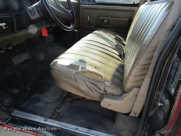 image for item DB9755 1990 Dodge Ram 350 flatbed pickup truck