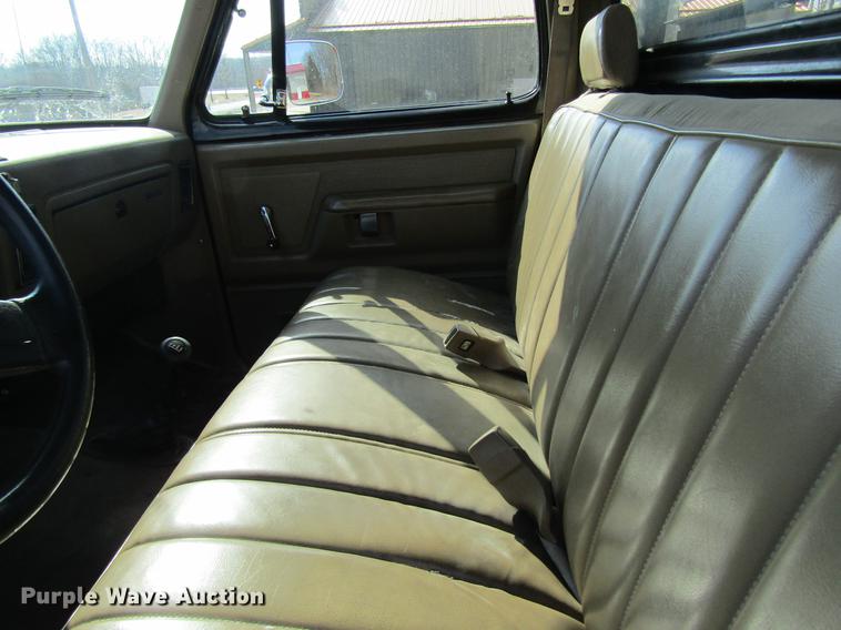 image for item DB9755 1990 Dodge Ram 350 flatbed pickup truck