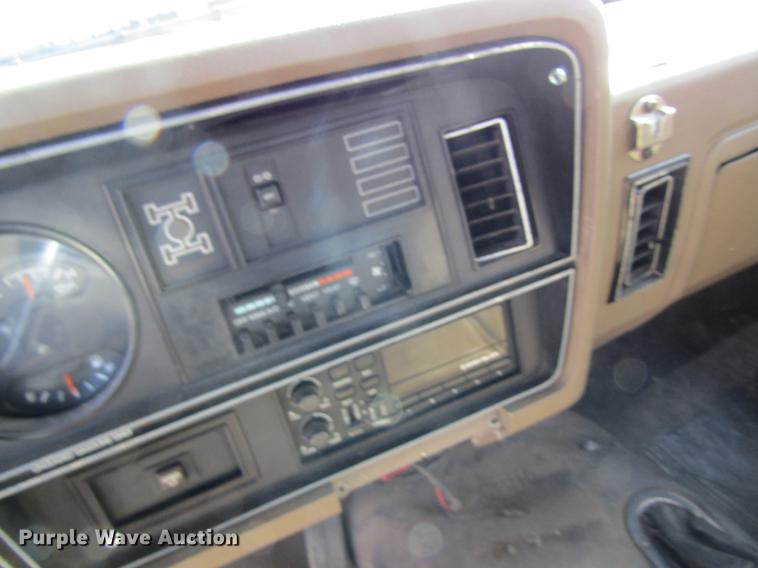 image for item DB9755 1990 Dodge Ram 350 flatbed pickup truck