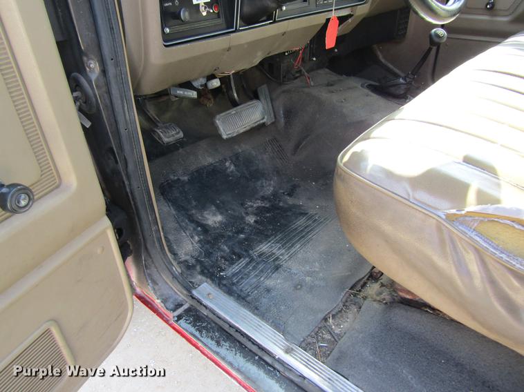 image for item DB9755 1990 Dodge Ram 350 flatbed pickup truck