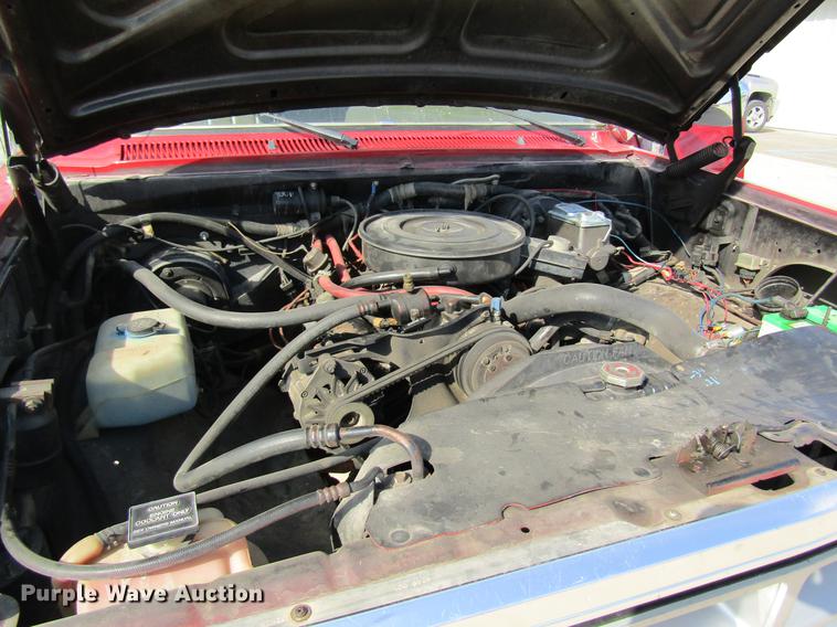 image for item DB9755 1990 Dodge Ram 350 flatbed pickup truck