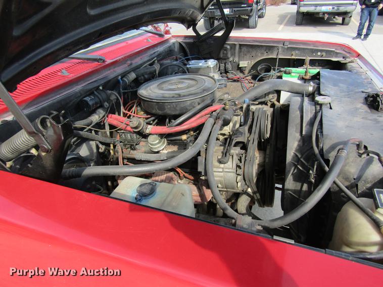 image for item DB9755 1990 Dodge Ram 350 flatbed pickup truck