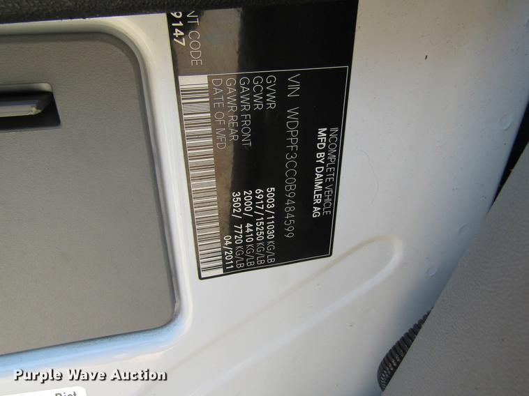 image for item DB9776 2011 Freightliner Sprinter 3500 ambulance