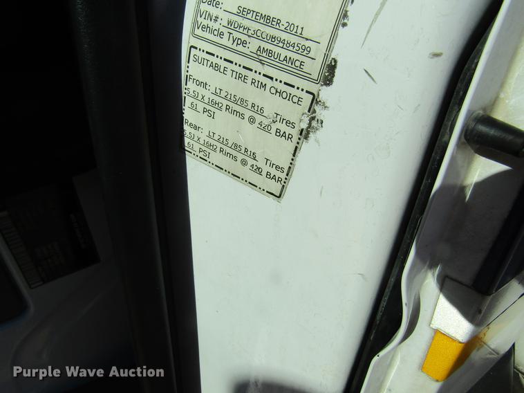 image for item DB9776 2011 Freightliner Sprinter 3500 ambulance