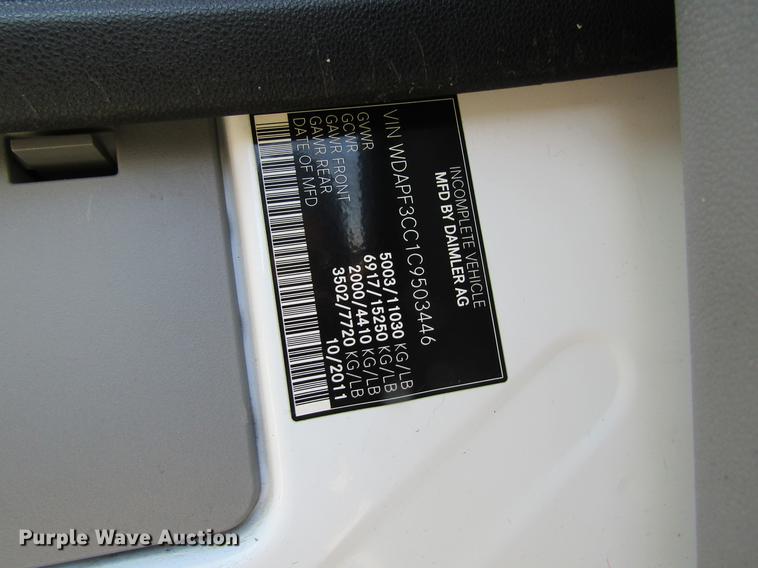 image for item DB9777 2012 Mercedes Benz Sprinter 3500 ambulance