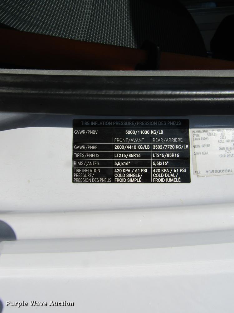 image for item DB9777 2012 Mercedes Benz Sprinter 3500 ambulance