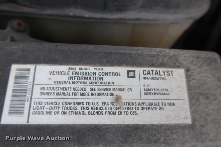 image for item DC5640 2008 Chevrolet Silverado 1500 pickup truck