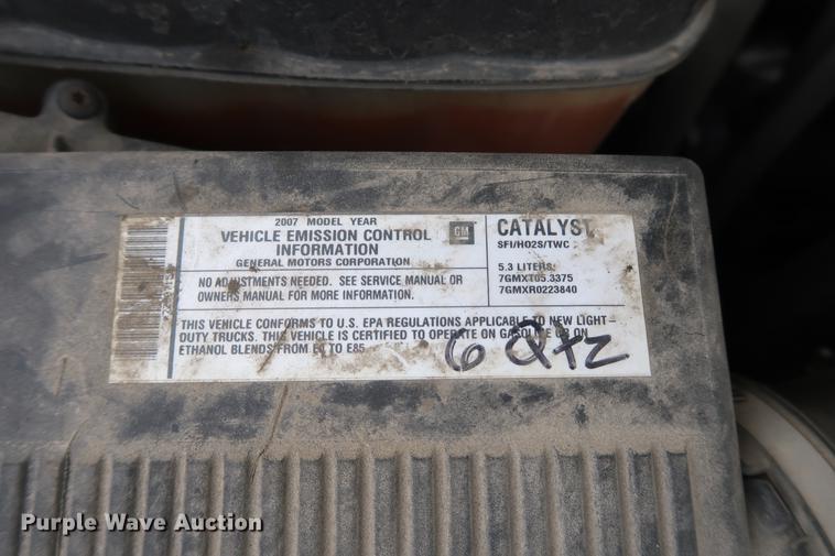 image for item DC5647 2007 Chevrolet Silverado 1500 pickup truck