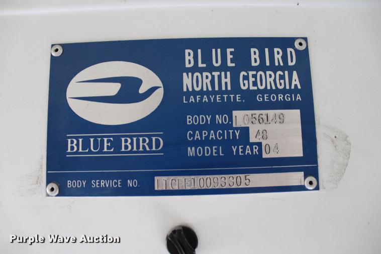image for item DC7730 2004 Blue Bird school bus