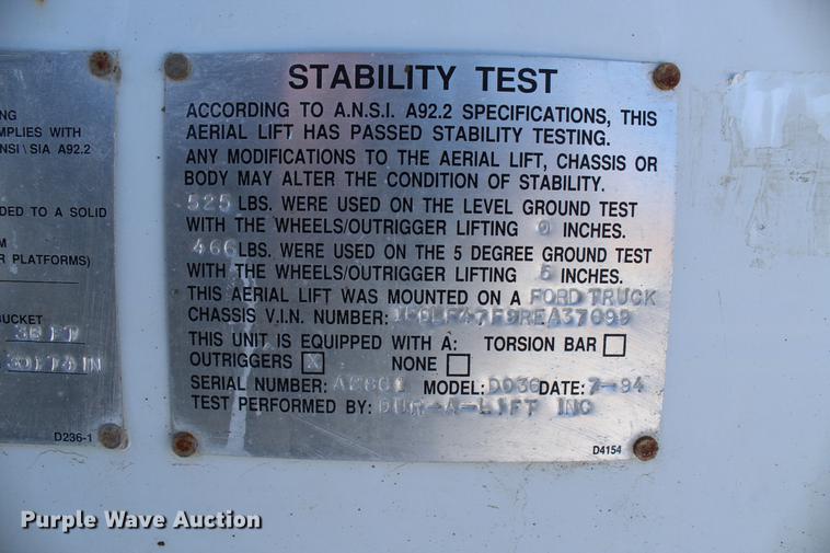 image for item DC7732 Fibre Body utility bed with boom